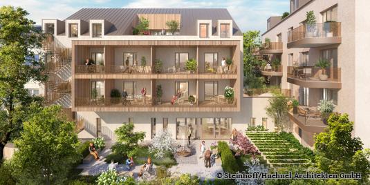 Planansicht Innenhof Hospiz Böblingen